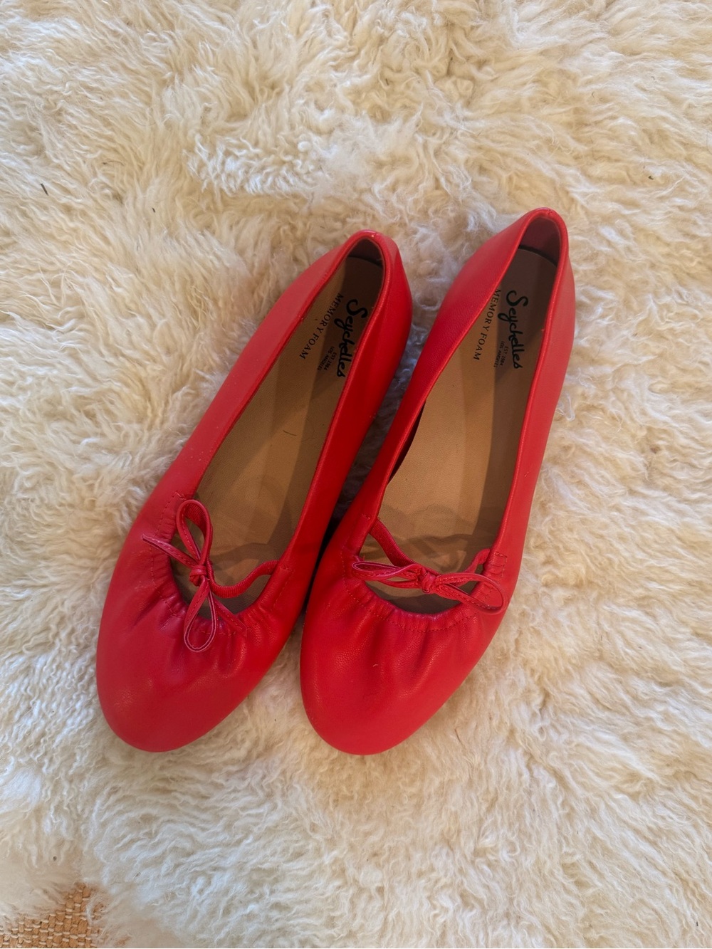 Seychelles Red Bow Ballet Flats